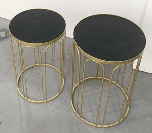 Mesa <span class=keywords><strong>Consola</strong></span> de Estilo Europeo Moderno con Superficie de Cuero y Base de <span class=keywords><strong>Metal</strong></span> para Dormitorio, Apartamento, Sala de Estar, Comedor, Entrada - Product Image 4