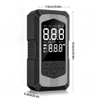 Compresseur d'air portable ABS pour gonflage de pneus, 150 PSI, manomètre numérique, arrêt automatique, gonflage rapide pour