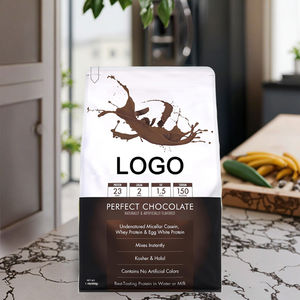 チョコレート風味のホエイプロテインパウダー、ハラール認証、天然人工卵白プロテイン、筋肉サポート用OEM - Product Image 2