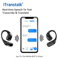 Casque Traducteur Intelligent Itranstalk Traduction Instantanée Bidirectionnelle Sans Fil 142 Langues