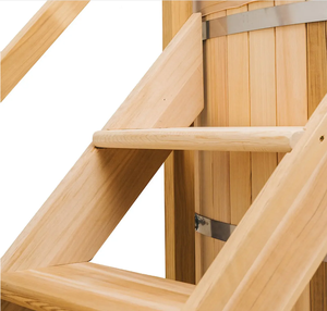 Bain à remous extérieur de luxe en bois de cèdre naturel, promotionnel, avec excellente rétention de chaleur pour la relaxation dans la cour. - Product Image 4