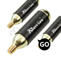 Cartouche co2 galvanisée de haute qualité 33g pour gilet de sauvetage airbag et cartouche co2 8g pour airsoft