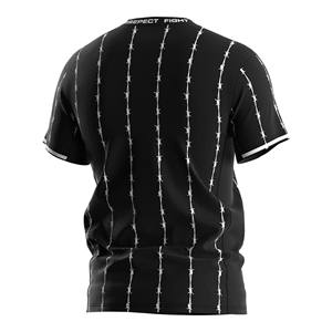 T-<span class=keywords><strong>shirt</strong></span> <span class=keywords><strong>Muay</strong></span> <span class=keywords><strong>Thai</strong></span> imprimé en treillis métallique de qualité supérieure T-<span class=keywords><strong>shirt</strong></span> d'entraînement de fitness tricoté respirant et à séchage rapide - Product Image 3