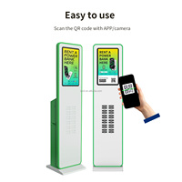 Estación de Carga Compartida Inteligente con Pantalla LCD de 21 Pulgadas y Máquina Expendedora de Carga para Teléfonos