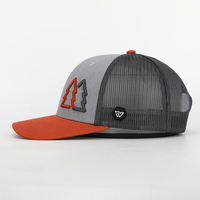 Cappellino da Baseball in Rete Topo Designs Grigio Arancione Unisex Traspirante Primavera Estate in Cotone con Logo Ricamato Personalizzato
