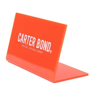 <span class=keywords><strong>Targhetta</strong></span> personalizzata per <span class=keywords><strong>scrivania</strong></span> a forma di L in acrilico con Design piegato - Product Image 4