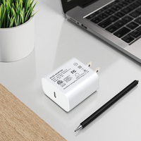 Cargador de Pared USB Tipo-C al Por Mayor a Precio de Fábrica, USB-C 5V 3A 15W, Certificado FCC ETL, OTP Eléctrico para Cámaras y Teléfonos Móviles
