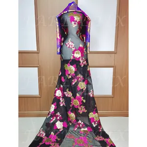 FAREASTEX Offre spéciale Velours de soie métallisé pour robe de mariée somalienne Dirac somalienne