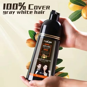 Tinte Permanente para el Cabello Maxcare Ginseng, Envío Rápido, Fabricación OEM, Venta al por Mayor, Crema Capilar Herbal Mágica de Color Negro Rápido que Cubre las Canas - Product Image 3