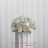 Bouquet de mariage Starflower de simulation transfrontalier, décoration suspendue pour plafond d'hôtel, boule de fleurs haute densité, fabriqué en Chine