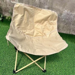 Chaise pliante d'extérieur avec cadre en aluminium, chaise de jardin en tissu Oxford, chaise de camping portable, chaise lune, tissu kaki foncé, forme carrée - Product Image 3