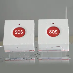 High Quality Wireless SOS Alarm Portable Button IP 68 Waterproof Enclosure Lanyard Emergency Calling Housing