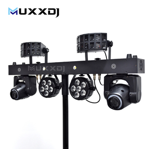 Professionele draagbare DJ-verlichting <span class=keywords><strong>Disco</strong></span> DJ-apparatuur Gig Bar 2 stuks 6x8W RGBW 4in1 LED Par Bar Stageverlichting met statief - Product Image 1