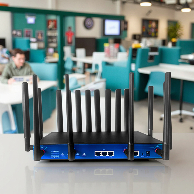 Multi SIM Card 4G 5G LTE Cellular Modem Industrial Openwrt Dual Band WiFi 6 Multi Gigabit Ethernet Ports Load Balance Router