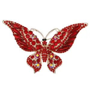 Gioielli spilla con strass a forma di farfalla regali per ragazze gioielli di moda spille spilla da donna con cappotto da donna