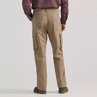 Pantalon de travail pour homme en toile de coton mélangé, ignifuge, antistatique, résistant aux déchirures, extensible, coupe décontractée, poids moyen, CIQ