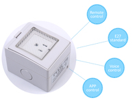 Prise murale intelligente Tuya WiFi EU/FR/UK/US IP55 étanche pour extérieur, compatible avec Alexa et Google Home