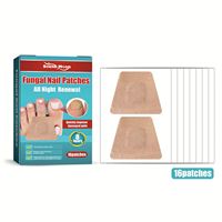 South Moon, lot de 16 patchs de traitement des ongles, réparation rapide et efficace des ongles fongiques, améliore l'apparence des ongles endommagés et décolorés