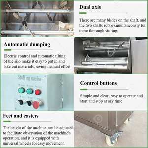 150kg <b>Sausage</b> Vegetable Pork Ribbon Mixer Meat Vertical Mixing <b>Machine</b> - Product Image 5