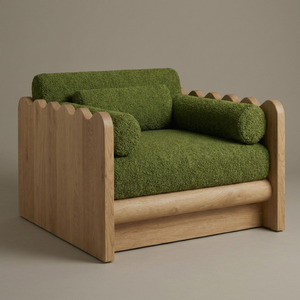 Ensemble de canapés sectionnels modernes en cuir véritable avec coussins rembourrés en mousse, structure en bois et accoudoirs carrés - Pour salons, parcs, villas - Product Image 1
