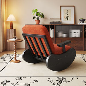 Nordique moderne luxe salon chaises canapé à bascule paresseux inclinable rembourré adulte chambre Relax journal bois meubles de maison - Product Image 5