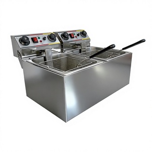 <span class=keywords><strong>Friteuse</strong></span> double cuve XY <span class=keywords><strong>avec</strong></span> température réglable pour restaurant - Product Image 1