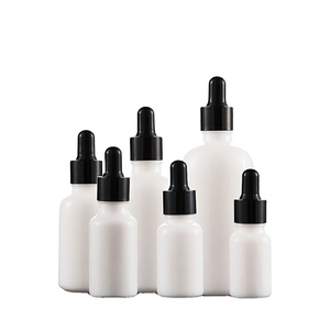Flacon compte gouttes en porcelaine <span class=keywords><strong>blanc</strong></span> brillant, huile essentielle vide, couvercle à vis, Pipette en or, de 20ml, 10ml, 30ml, 50ml, 100ml, 1 pièce - Product Image 3