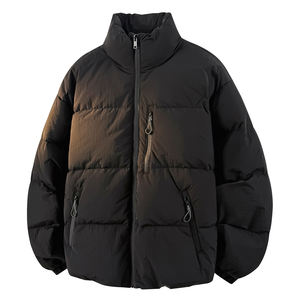 Logotipo personalizado Explosiones Chaqueta corta acolchada de algodón cuello alto versión coreana de ropa gruesa de pan pequeño Suelto - Product Image 3