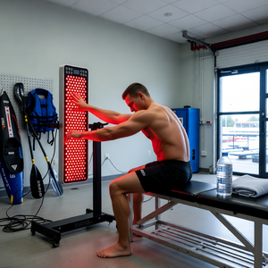 Colonne de levage motorisée électrique réglable sur pied pour panneaux de luminothérapie rouge - Product Image 6