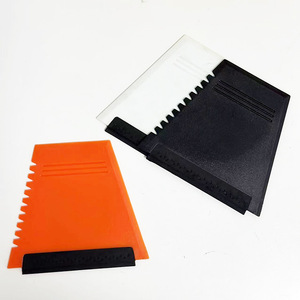 Plastic Trapezoidal Ice Scraper 12.1x11cm With Custom Logo For Car Window Ice Removal - Product Image 5