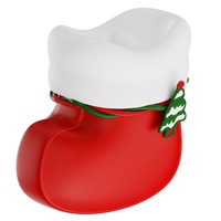 Vibrateur de Noël en forme de chaussette, rechargeable par USB, étanche et écologique