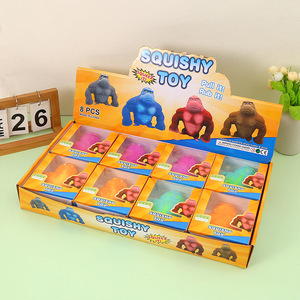Jouet Squishy Gorille Musclé Amusant Tendance 2026, Balle Anti-Stress Gorille Extensible et Très Élastique, Jouet Sensoriel pour Cadeau de Bureau, Vente en Gros - Product Image 4