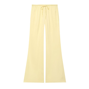 PB&ZA Donna 2026 <span class=keywords><strong>Pantaloni</strong></span> Estivi Chic in Seta Satinata, Vestibilità Ampia, Vita Alta Elastica, Stile Vintage, <span class=keywords><strong>Pantaloni</strong></span> Femminili Mujer - Product Image 2