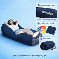 Canapé gonflable d'extérieur, chaise longue de plage, lit de repos portable, matelas en tissu composite