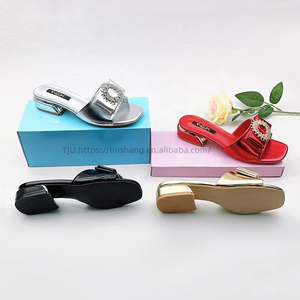 New Summer Lady Designer <b>Slippers</b> Lightweight Outdoor Ladies Sandals PU Leather Toe Flat Beach <b>Slippers</b> for Women - Product Image 4