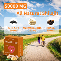 Bandes orales de Shilajit naturel de l'Himalaya de qualité supérieure personnalisées – Film mince de Shilajit qui améliore l'énergie – Film oral