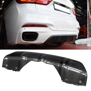 ดิฟฟิวเซอร์หลังทรง P แบบคาร์บอนไฟเบอร์ พร้อมครีบกันชน สปอยเลอร์ สปลิตเตอร์ สำหรับ BMW F15 F16 X5 X6 M Tech ปี 2015+ - Product Image 4