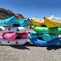 Bateau pneumatique de rafting en eaux vives, yacht sportif, bateau gonflable en PVC pour le surf et la dérive, 12 pieds, 4 personnes, couleur personnalisable disponible