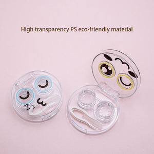 Étui à lentilles <span class=keywords><strong>de</strong></span> contact portable en PS <span class=keywords><strong>de</strong></span> haute qualité, motif uni, forme personnalisée, <span class=keywords><strong>pour</strong></span> le rangement - Product Image 6