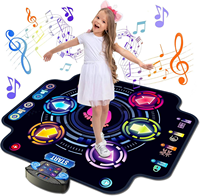 Bluetooth-Tanzmatte mit Sechs Pfeiltasten für Richtungssteuerung und LED-Lichtern Spaßiges Tanzspiel für Kinder Aktivität und Bewegung