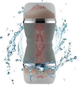 <span class=keywords><strong>YAQU</strong></span>, masturbador de pene TPE de profundidad Extra larga de 21cm, 3D, texturizado realista, limpieza extraíble de doble extremo para hombre - Product Image 2