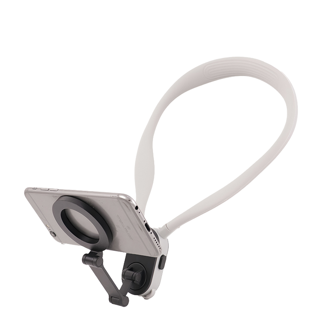 Hot Portable Neck Phone Holder Magnetic Ring Adjustable Hands-free Holder Portable Holder for iPhone 14 15 16 17 Video Recording