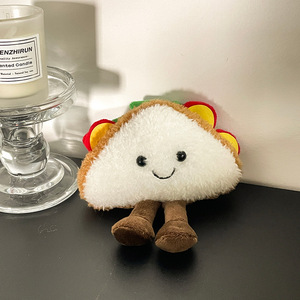 Portachiavi/Ciondolo per Borsa a Forma di Sandwich in Peluche/Bambola Divertente e Confortevole - Product Image 5