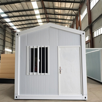 Opération d'usine d'emballage plat portable populaire Maisons de conteneur détachables de famille micro préfabriquées