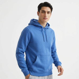 Sudadera con Capucha Azul Cielo para Hombre, de Manga Larga, Excelente Calidad, Disponible a Precios de Fábrica al por Mayor - Product Image 1