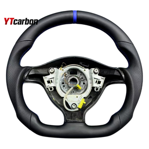 YTcarbon pour <span class=keywords><strong>Golf</strong></span> MK4 GTI Bora Passat B5 <span class=keywords><strong>R32</strong></span> Jetta Pièces automobiles Accessoires intérieurs de voiture <span class=keywords><strong>Volant</strong></span> en cuir personnalisé - Product Image 1