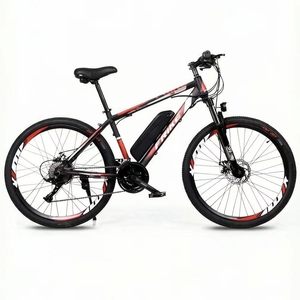 จักรยานไฟฟ้าสำหรับผู้ใหญ่ รุ่น City Bike 250W ล้อ 26 นิ้ว โครงเหล็กคาร์บอน ระบบกันสะเทือนหน้า เบาะปรับได้ 21 สปีด แบตเตอรี่ลิเธียมคู่ แบบไร้แปรงถ่าน - Product Image 3