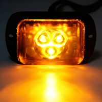 Feu de calandre latéral pour camion 3W LED IP65, boîtier en alliage d'aluminium, 4 modes stroboscopiques, multicolores, feu d'avertissement d'urgence pour camion