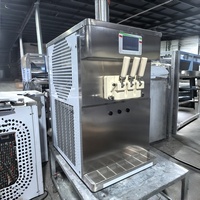 Machine à glace molle de comptoir avec pompe à air, petite taille, machine à glace commerciale pour camions de restauration et kiosques
