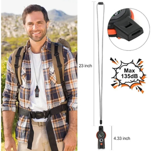 Wholesale 7in1 Outdoor Multifunctional Survival Kit <b>Camping</b> <b>Hiking</b> Whistle Flashlight Thermometer Magnifying Glass - Product Image 5